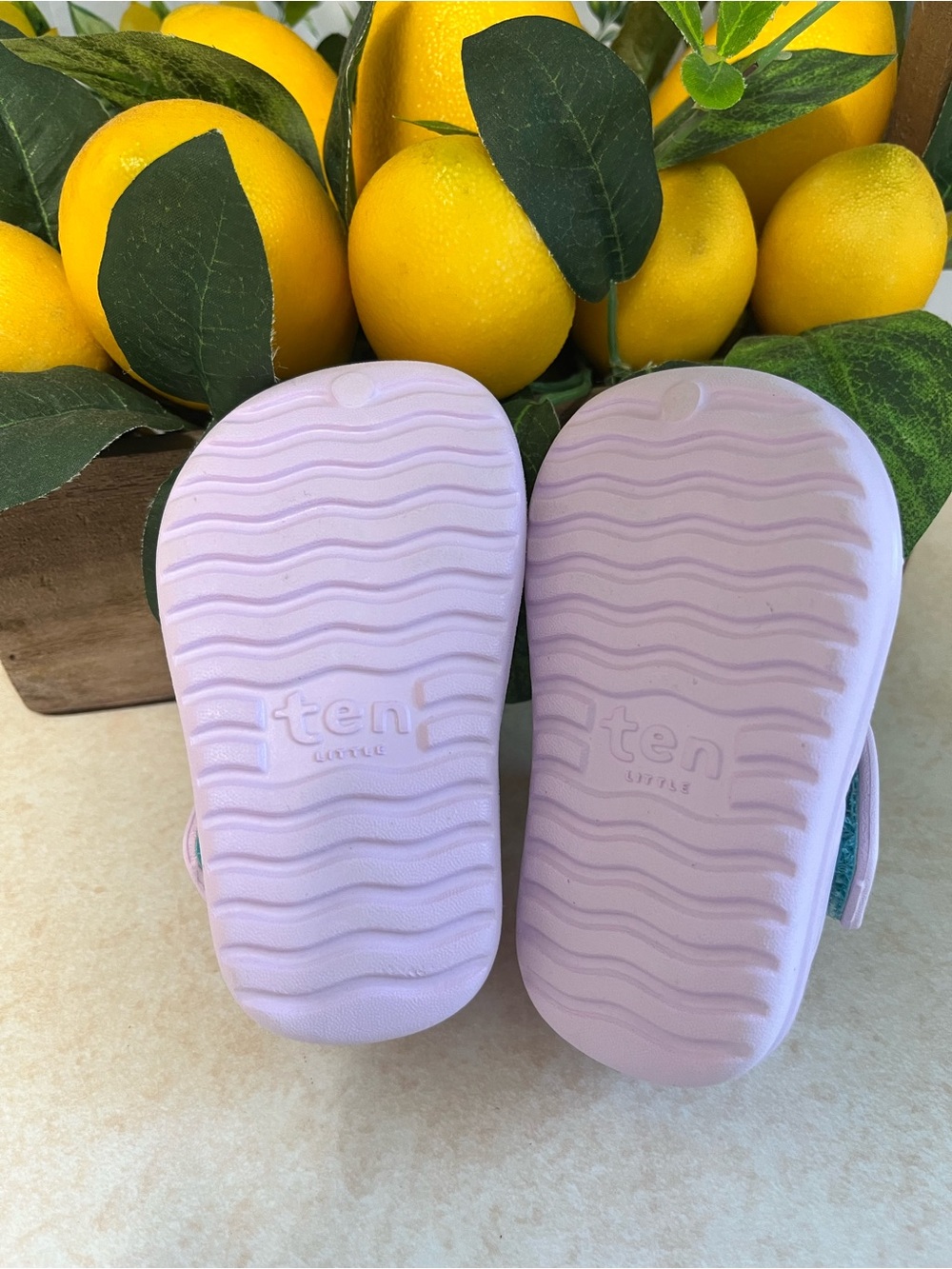 Ten little Baby Water Sandals Light purple LilacSize 4 NWOT - Picture 5 of 7